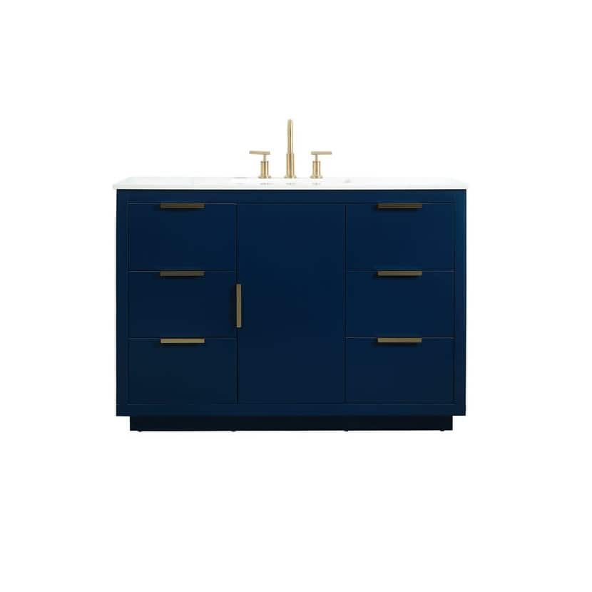 Elegant Lighting VF19448 Blake 48" Free Standing Single Basin Vanity