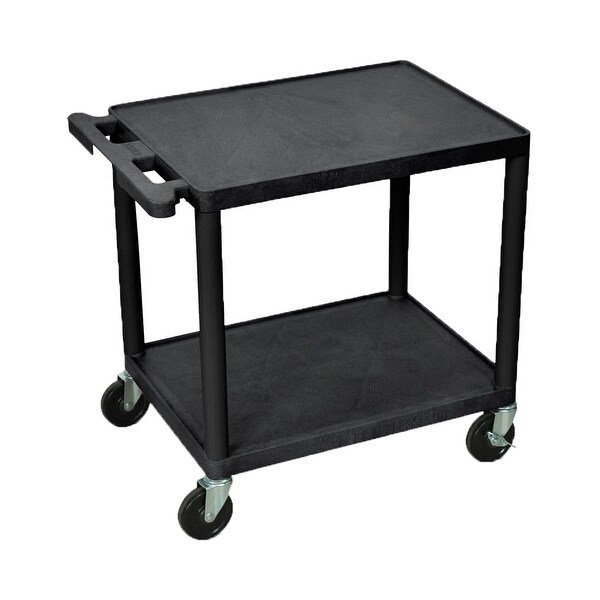 Offex 26"H Rolling Multipurpose Plastic Storage Utility AV ...