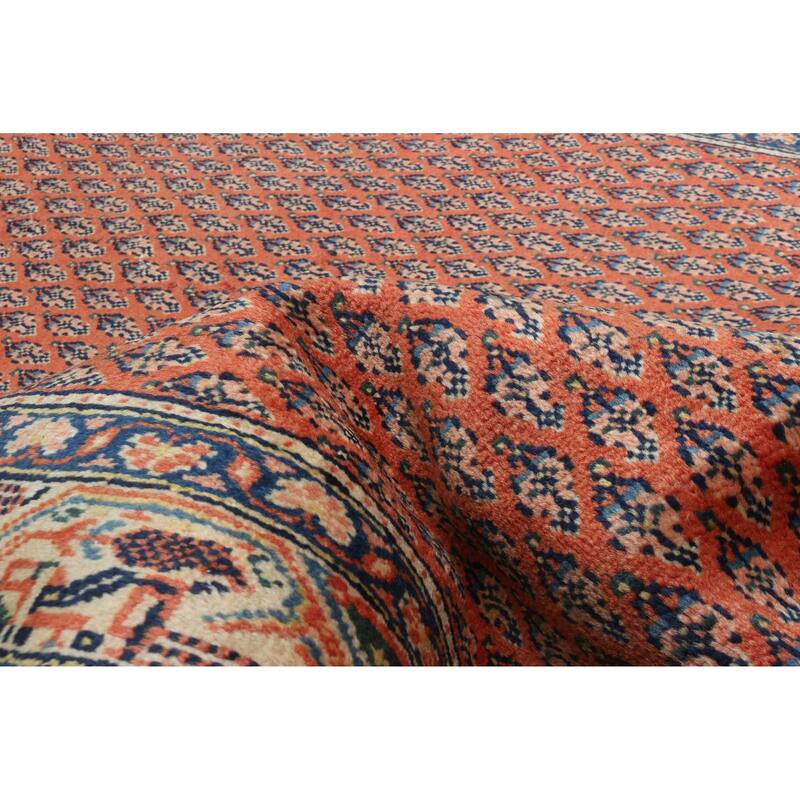 ECARPETGALLERY Hand-knotted Andelz Red Wool Rug - 3'5 x 10'2