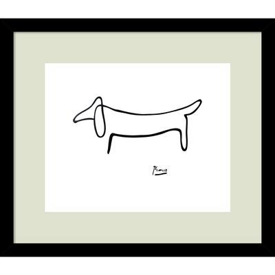 Framed Art Print 'Le Chien (The Dog)' by Pablo Picasso 15 x 13-inch