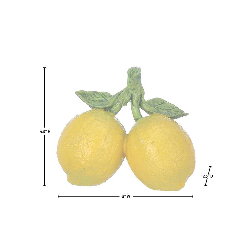 5" Resin Lemon Table Piece