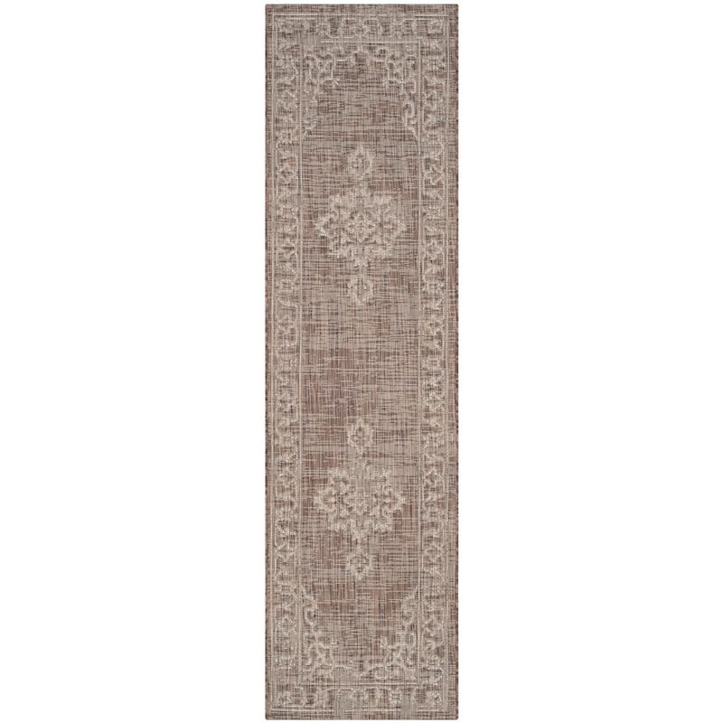 SAFAVIEH Courtyard Karolyn Medallion Indoor/ Outdoor Waterproof Patio Backyard Rug