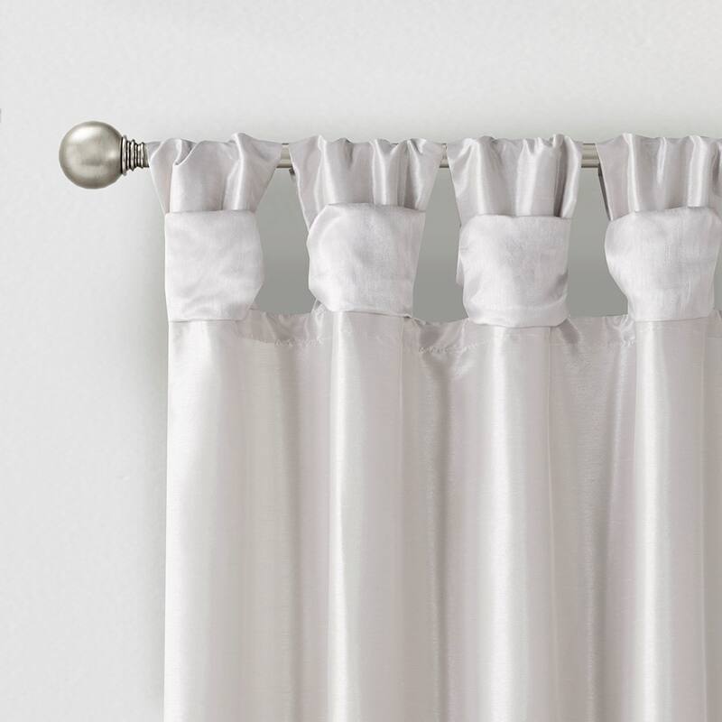 Twist Tab Lined Window Curtain Panel 50x95"