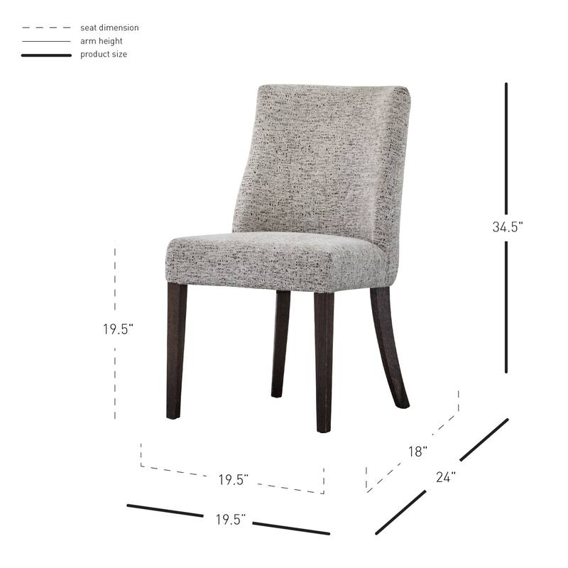 NPD Furniture New Paris Fabric Chair (Set of 2)