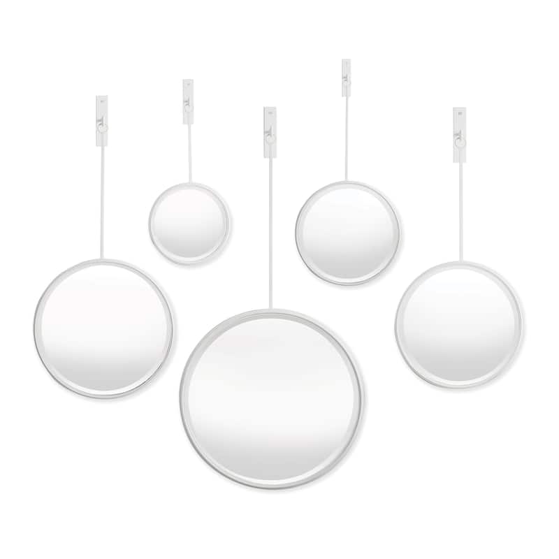 Maison Noir Pendulum Mirrors, Set Of 5