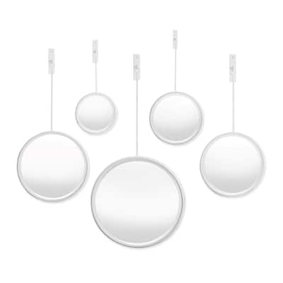 Maison Noir Pendulum Mirrors, Set Of 5
