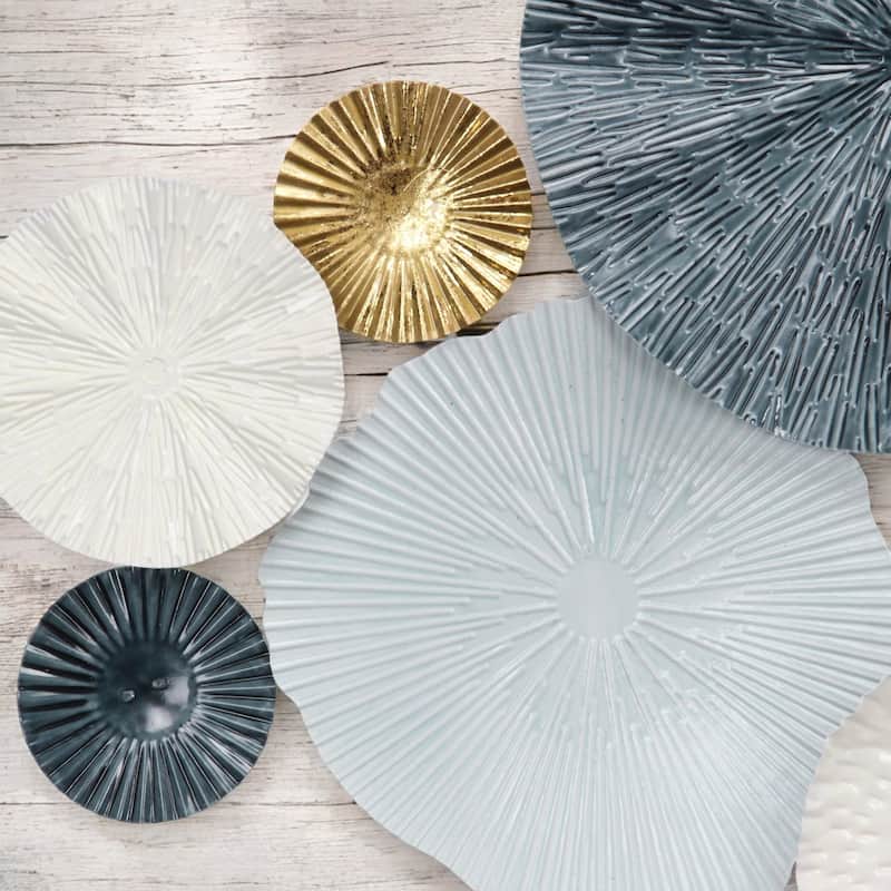 Saoirse Multi Round Panel Blue Nautical Wall Decor