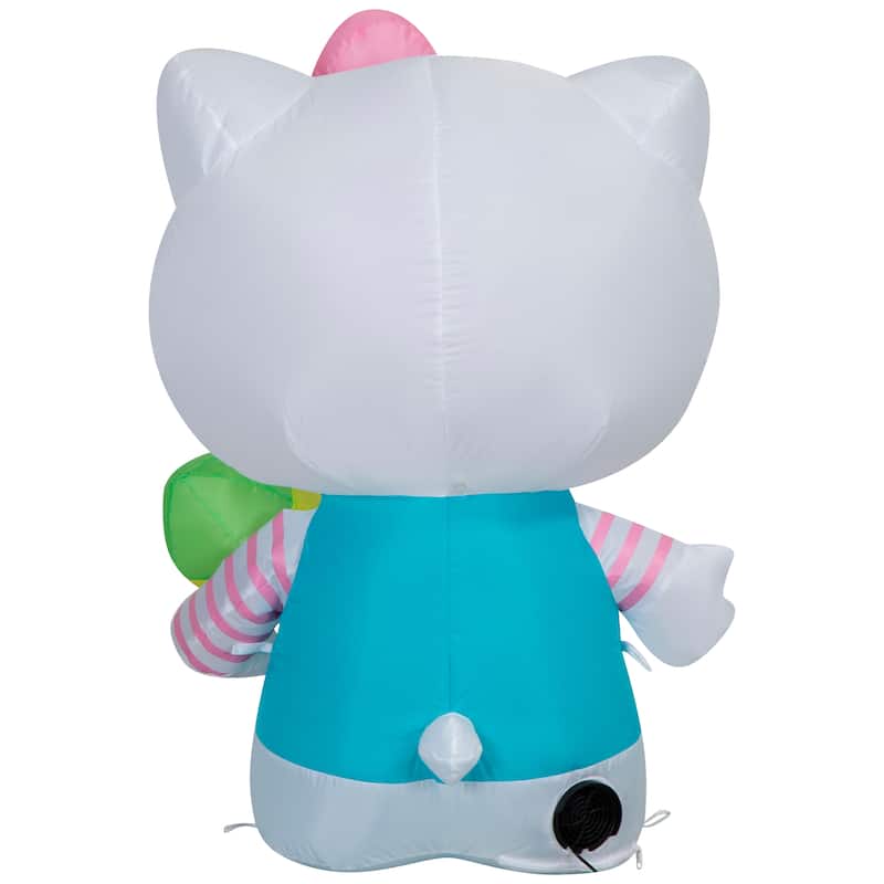 Gemmy Airblown Inflatable 3ft Easter Spring Blooms Hello Kitty Sanrio Easter Yard Decor