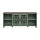 preview thumbnail 10 of 48, Vintage TV Stand with Carved Doors for Large Size TV