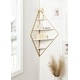 preview thumbnail 4 of 32, Kate and Laurel Melora Glam Metal and Wood 5-tier Corner Wall Shelf