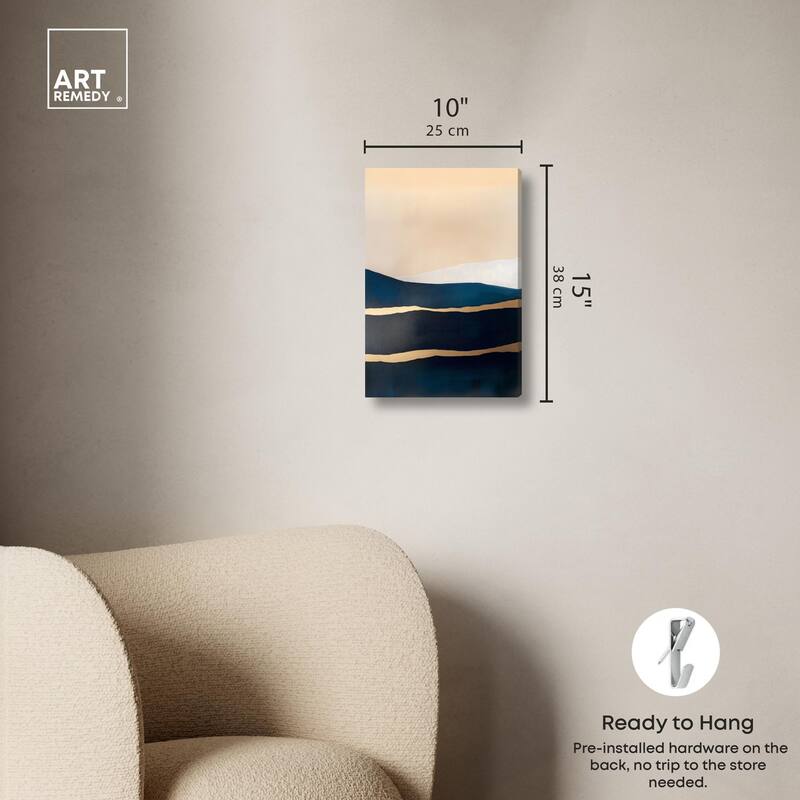 Golden Seam II Canvas by Art Remedy, Gallery Wrapped