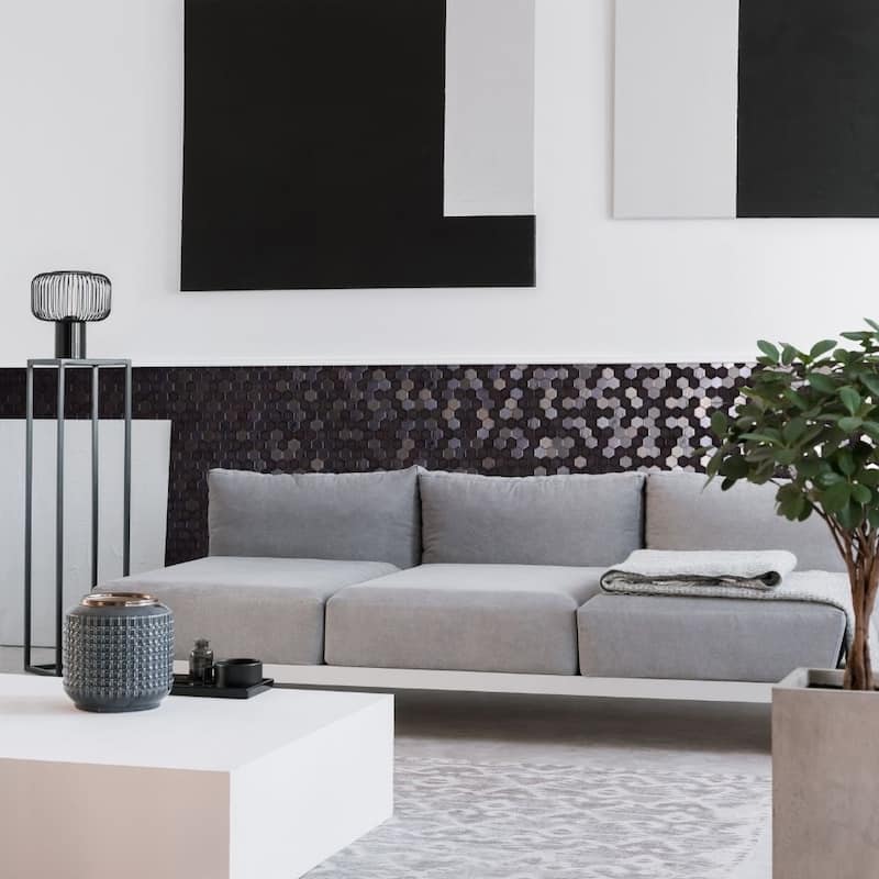 Eterna Hex 2x2 Glass Hexagon Mosaic Tile - Floor, Wall, Backsplash