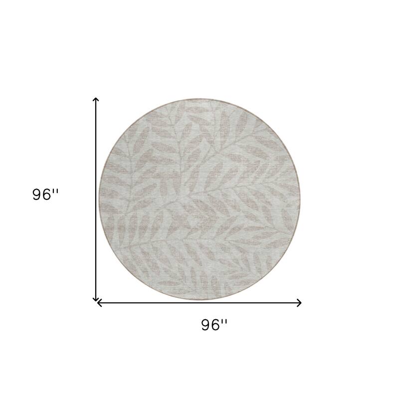 HomeRoots Floral Transitional Rectangle Outdoor Rug
