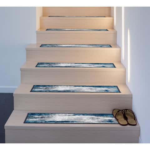 World Rug Gallery Abstract Non-Slip Stair Treads
