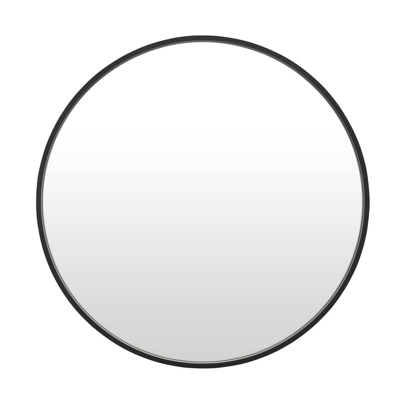 Ledel Modern Metal Framed Bathroom Vanity Mirror Round Accent Wall Mirror
