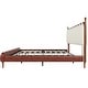 preview thumbnail 21 of 44, Christopher Knight Home - Leather Upholstered Bed with Headboard & Footboard, Solid Wood Slats & Legs, No Box Spring Needed