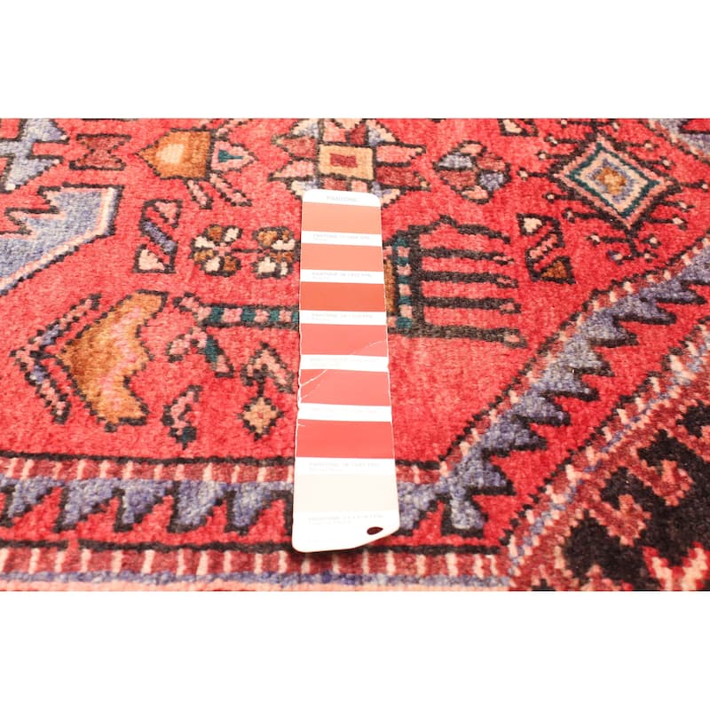 ECARPETGALLERY Hand-knotted Andelz Red Wool Rug - 4'5 x 7'5