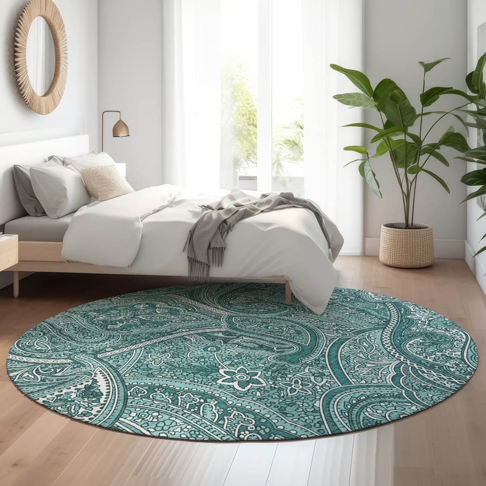 Premium Washable Super Soft Traditional Paisley Mayfield Rug
