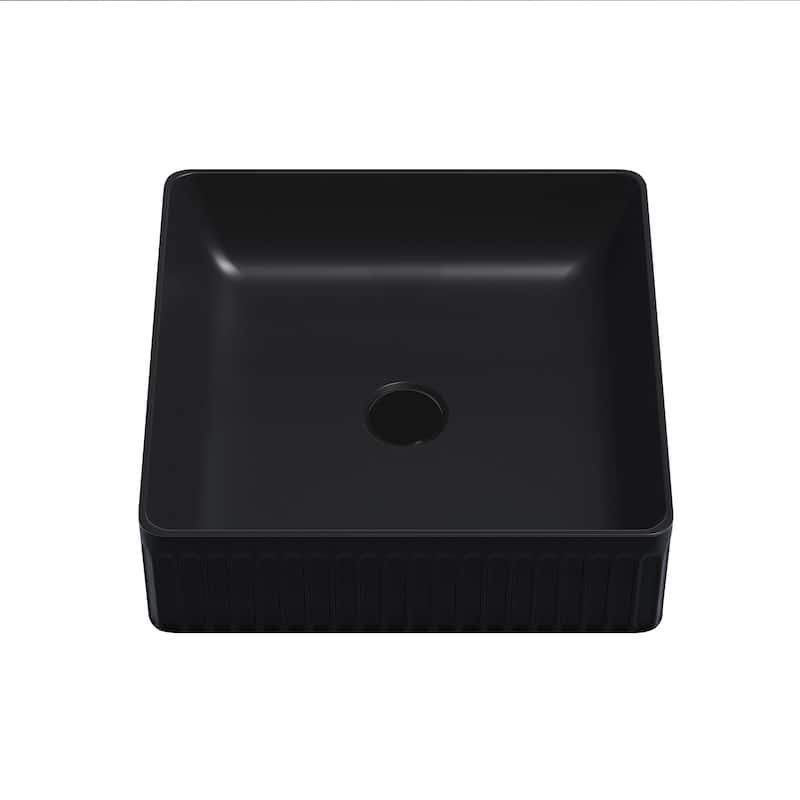 Dowell Fluted Ceramic Vessel Sink