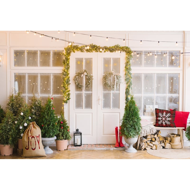 Tartan Snowflake Accent Pillow