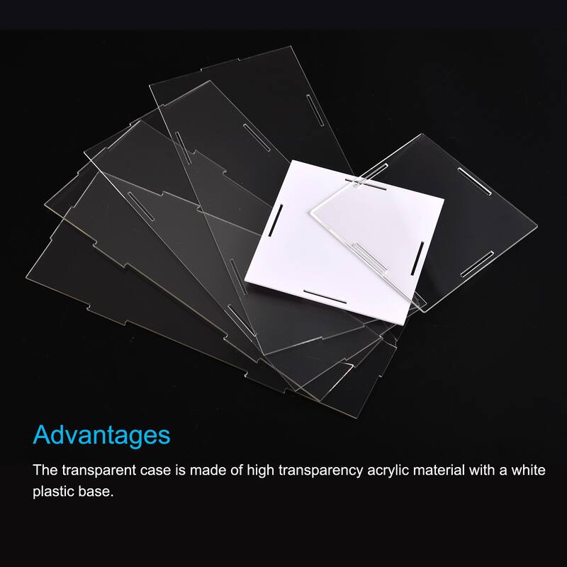 Display Case Box Acrylic Box Transparent Showcase 21x11x21cm for Collectibles