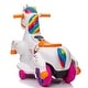 preview thumbnail 6 of 9, Kids Electric Ride-on Motorbike with Training Wheels, 6V Battery, Music Function, for Ages 3-6