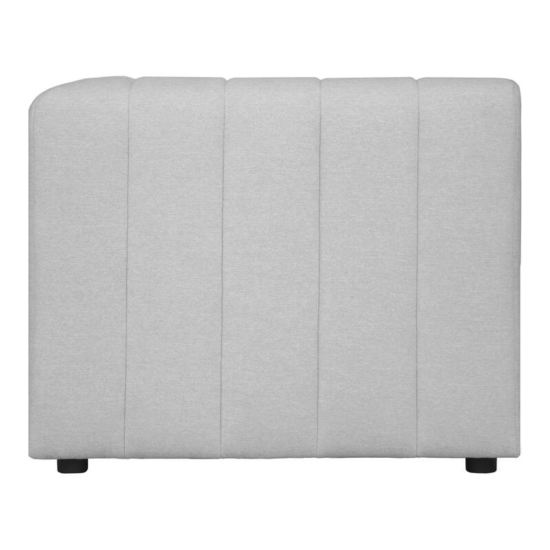 Aurelle Home Lilly Modern Channel-Stitched Modular Sectional Corner Chair
