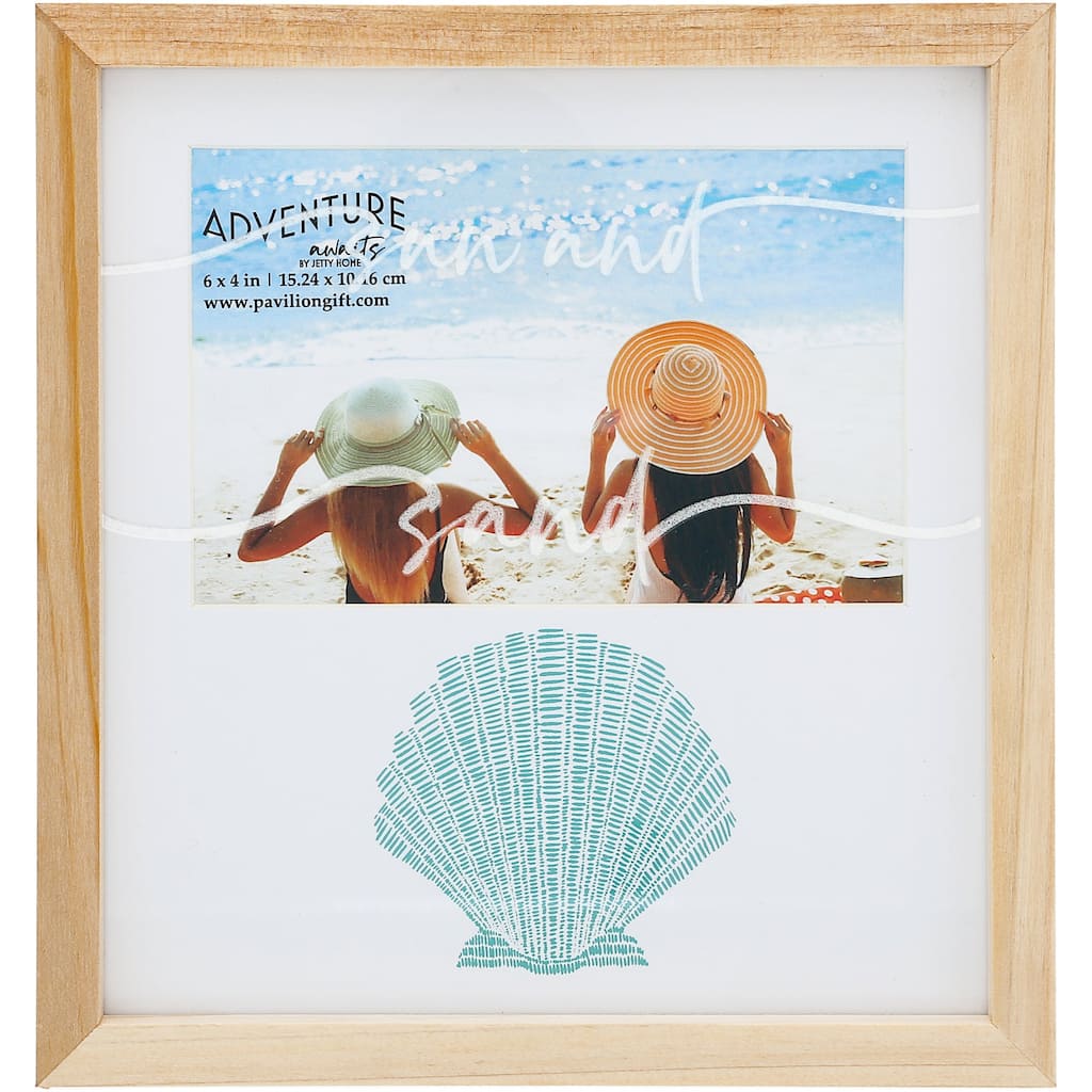 Pavilion Beach Seashell Frame