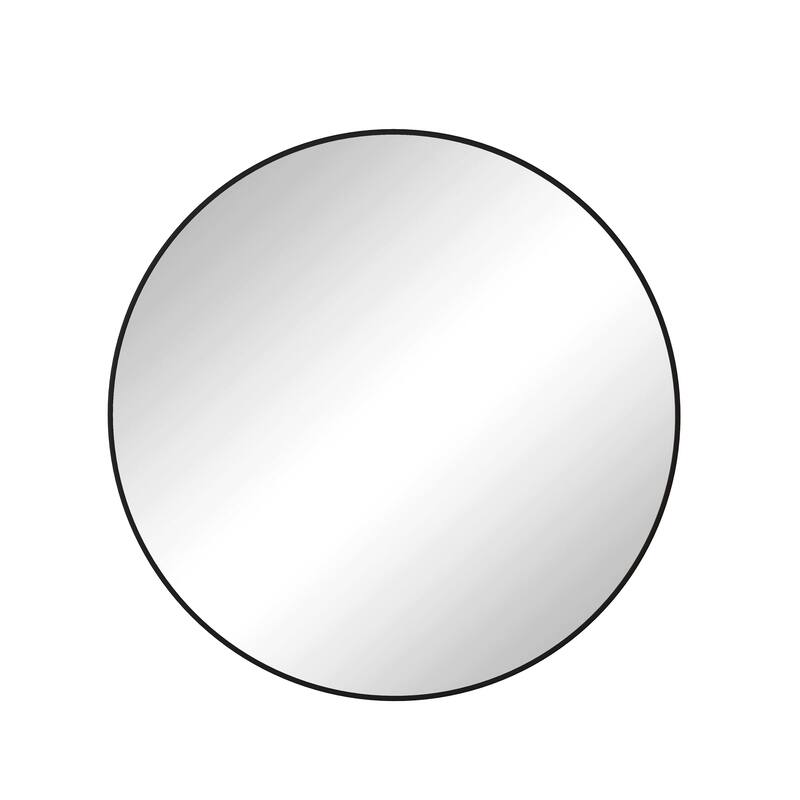 42 Inch Circular Mirror Metal Framed Round Mirror,Vanity Mirror