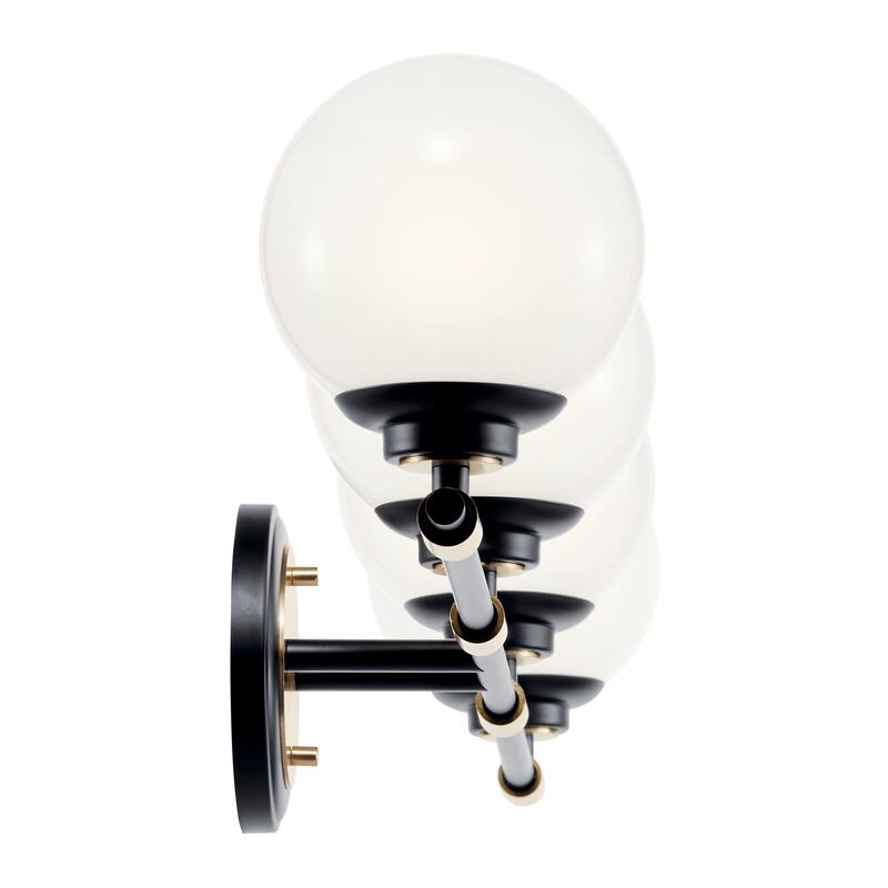 Benno 34 in. 4-Light Bathroom Vanity Light with Opal Glass