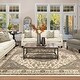 preview thumbnail 13 of 119, Miranda Haus Traditional Oriental Floral Medallion Indoor Area Rug 4' x 6' - Green