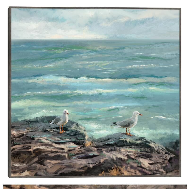 Coastal Duet By Studio Arts Canvas Art Print