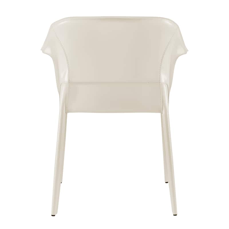 NPD Furniture Callie Recycled Leather Dining Arm Chair