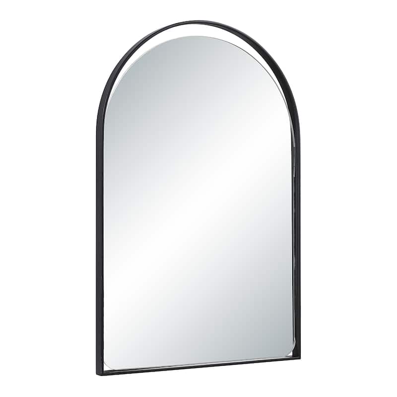 Renwil Maniola 30" H x 20" W Wall Mirror, Black