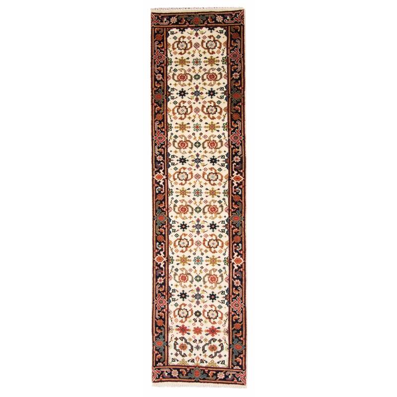 ECARPETGALLERY Hand-knotted Serapi Heritage Cream Wool Rug - 2'6 x 9'10