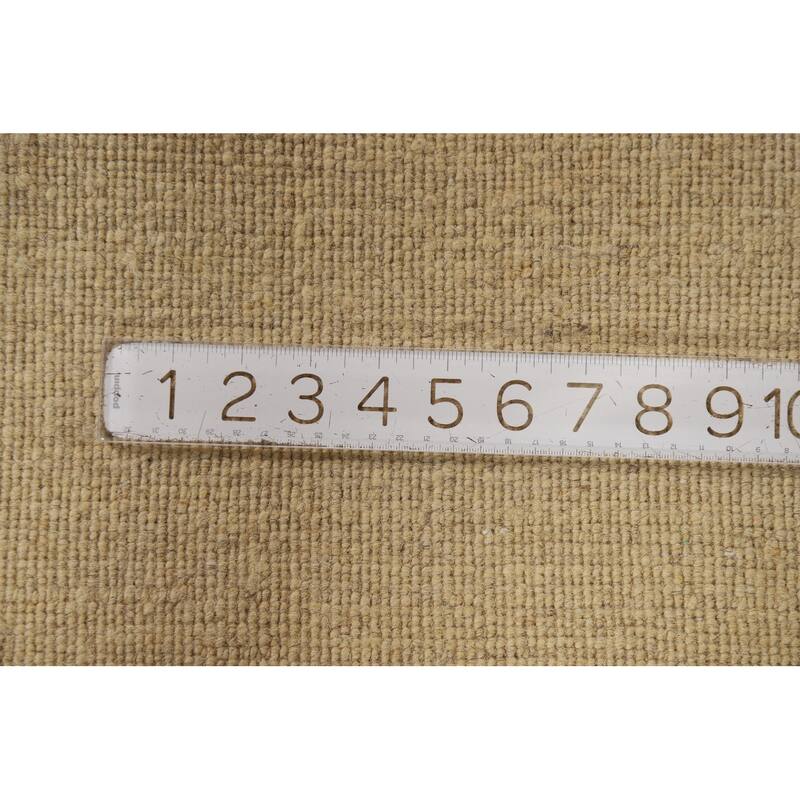 Gabbeh Oriental Foyer Rug Hand-Knotted Solid Wool Carpet - 2'9"x 4'1"