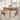Square Wood Dining Table, Farmhouse Kitchen Table for Living/Dining Room
