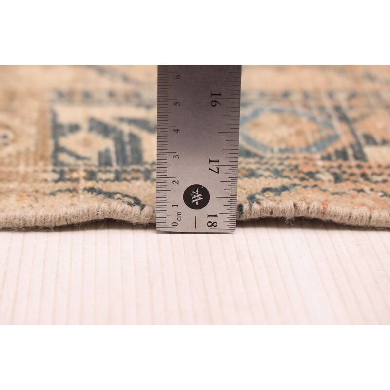 ECARPETGALLERY Hand-knotted Antalya Vintage Beige Wool Rug - 4'4 x 6'9