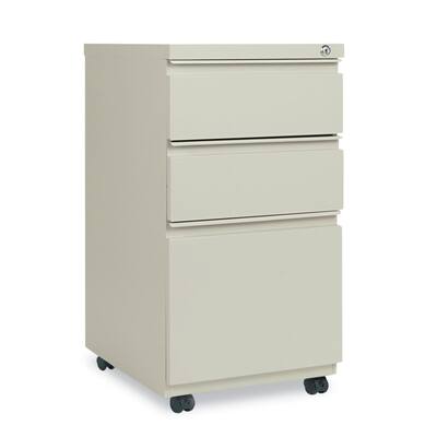 3 Drawers Vertical Lockable Filing Cabinet, Putty