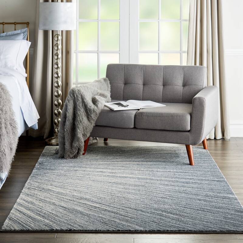 Moroccan Celebration Abstract Ombre Area Rug - 5'3" x 7'3" - Blue/Grey