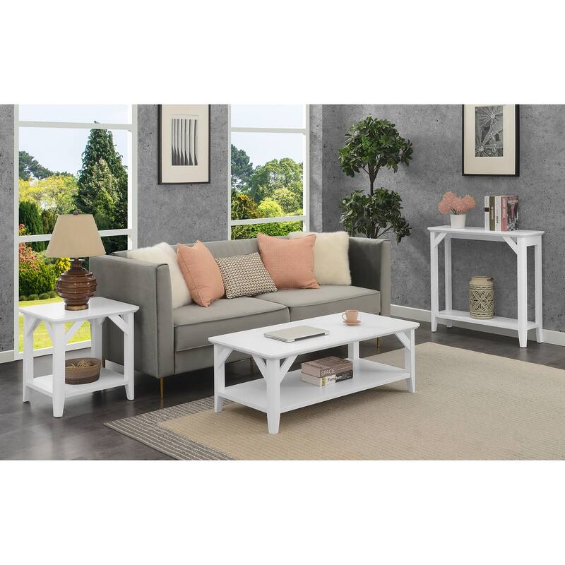 Convenience Concepts Winston Coffee Table with Shelf