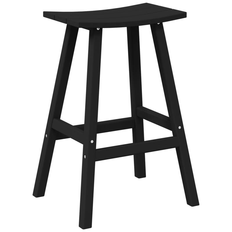 Laguna Hdpe All Weather Outdoor Patio 29" Saddle Seat Bar Stool