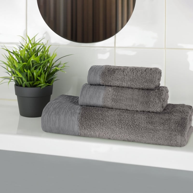 Superior Sierra Rayon From Bamboo Cotton Blend 3 Piece Bathroom Towel Set