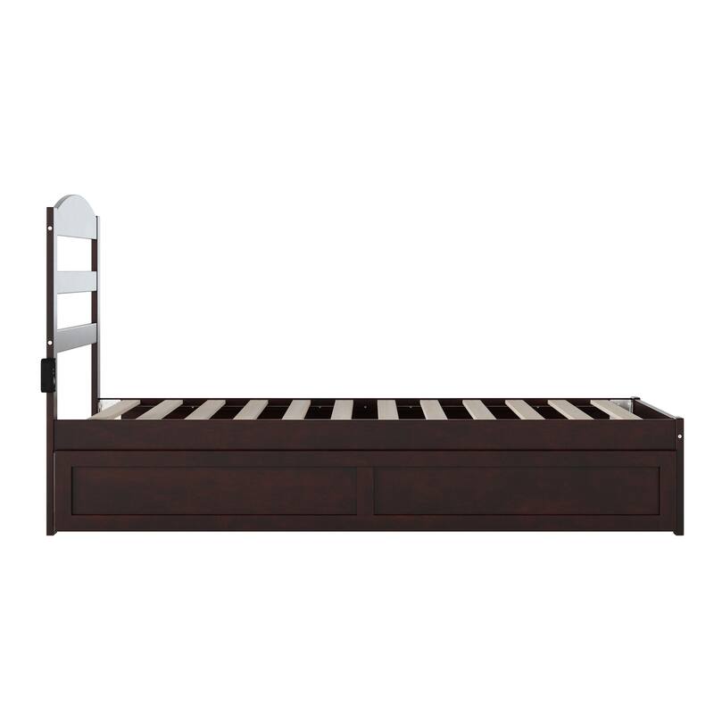 Warren Solid Wood Platform Bed with Twin Trundle