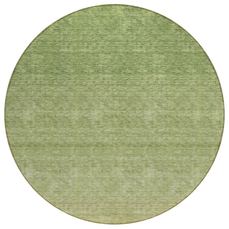 Machine Washable Indoor/ Outdoor Chantille Solid Ombre Rug