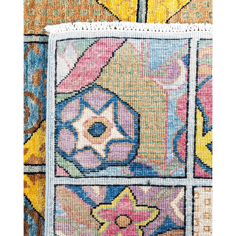 Contemporary Overdyed Wool Hand Knotted Area Rug - 6' 4" x 8' 7"