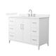Option White / White Quartz Top / Brushed Nickel Hardware