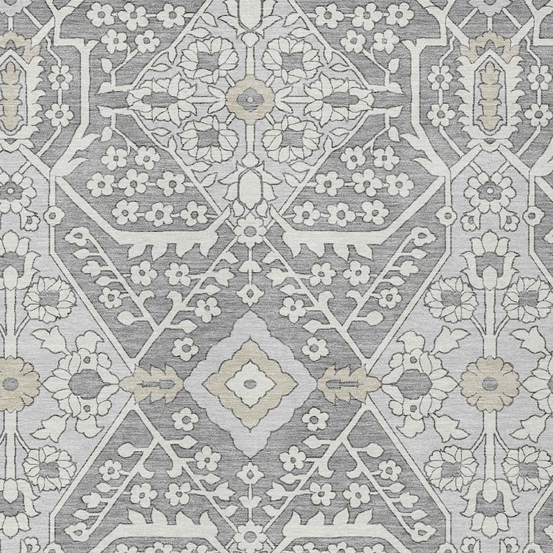 HomeRoots Floral Transitional Rectangle Outdoor Rug