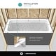 preview thumbnail 69 of 145, Fine Fixtures Acrylic-Fiberglass Soaking Bathtub, White. Alcove/Apron Front