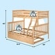 preview thumbnail 67 of 65, Max & Lily Twin over Full Bunk Bed with Trundle and Ladder
